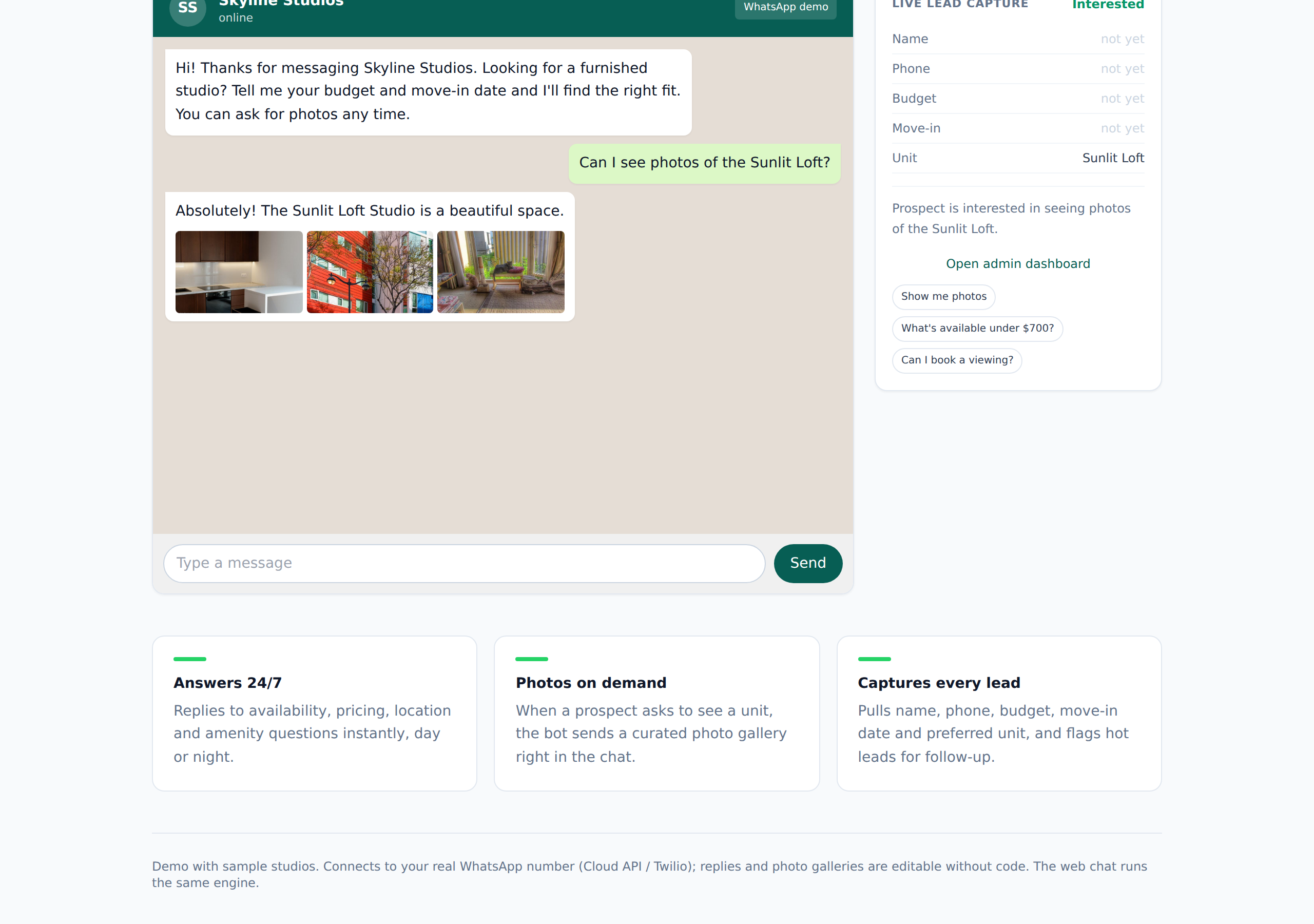 WhatsApp Real-Estate Lead Bot